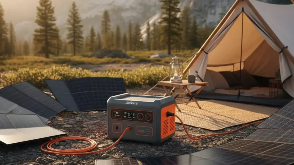 Jackery Solar Generator 2000 Plus portable solar power station with solar panels for off-grid power and home backup