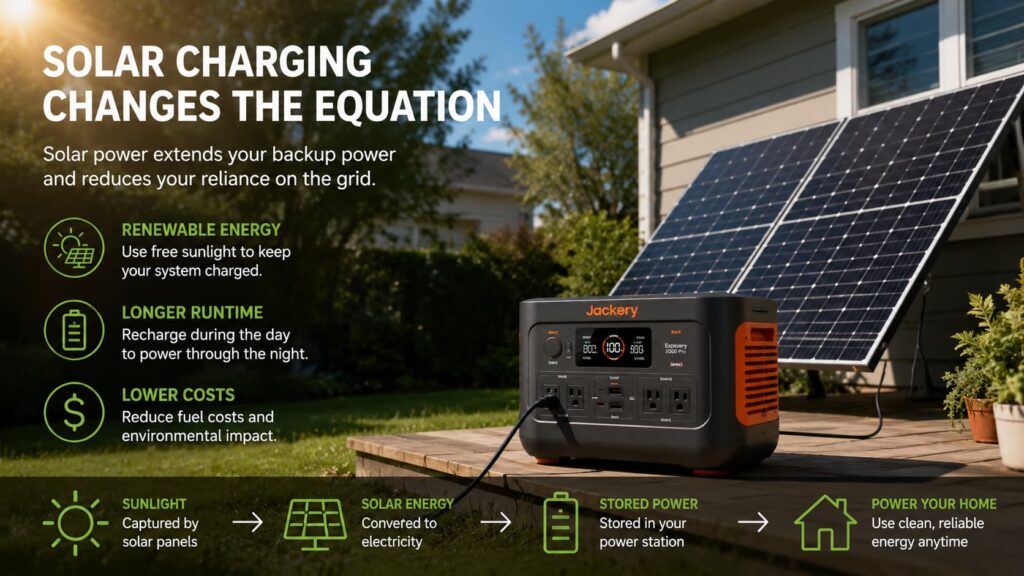 How much backup power for a home outage setup